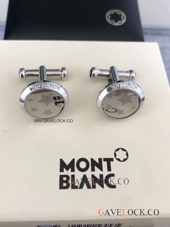Low Price Replica Mont blanc Cufflinks Silver Star